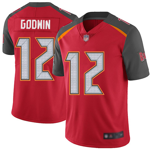 Buccaneers #12 Chris Godwin Red Team Color Men's Stitched Football Vapor Untouchable Limited Jersey Buccaneers #12 Chris Godwin Red Team Color Men's Stitched Football Vapor Untouchable Limited Jersey