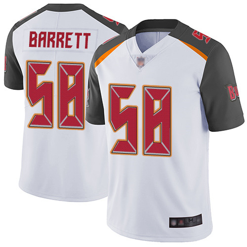 Buccaneers #58 Shaquil Barrett White Men's Stitched Football Vapor Untouchable Limited Jersey