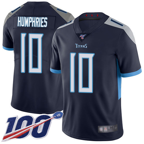 Titans #10 Adam Humphries Navy Blue Team Color Men's Stitched Football 100th Season Vapor Limited Jersey