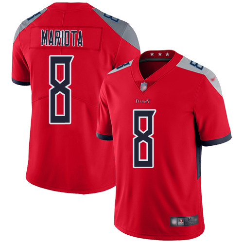 Titans #8 Marcus Mariota Red Men's Stitched Football Limited Inverted Legend Jersey Titans #8 Marcus Mariota Red Men's Stitched Football Limited Inverted Legend Jersey