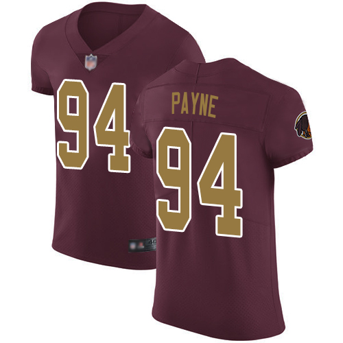 Redskins #94 Da'Ron Payne Burgundy Red Alternate Men's Stitched Football Vapor Untouchable Elite Jersey