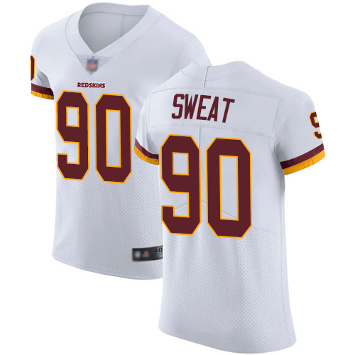 Redskins #90 Montez Sweat White Men's Stitched Football Vapor Untouchable Elite Jersey