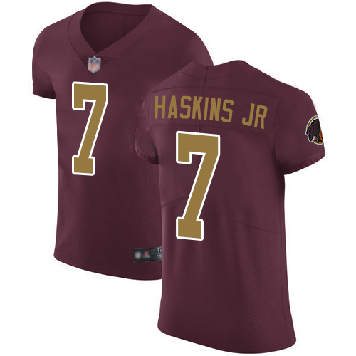 Redskins #7 Dwayne Haskins Jr Burgundy Red Alternate Men's Stitched Football Vapor Untouchable Elite Jersey