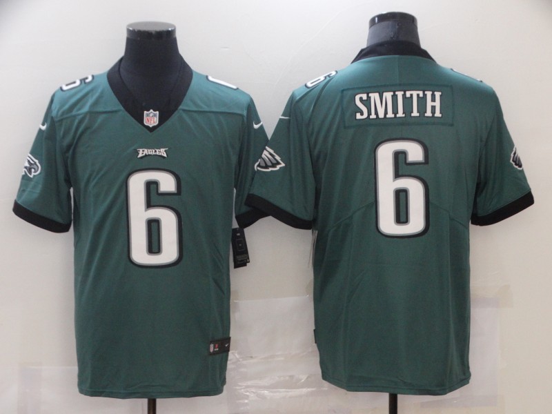 Men's Philadelphia Eagles #6 DeVonta Smith Nike Green NFL Vapor Limited Jersey