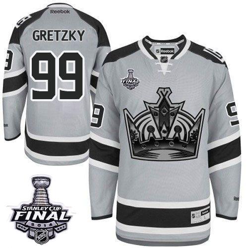 Los Angeles Kings #99 Wayne Gretzky Grey 2014 Stadium Series Stanley Cup Finals Stitched NHL Jerseys