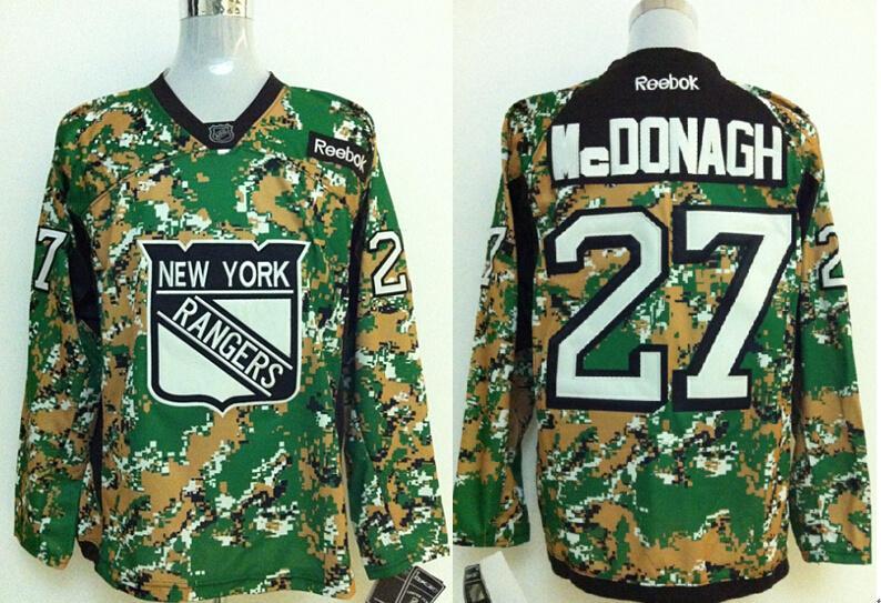 New York Rangers #27 Mcdonagh Camo NHL Jerseys