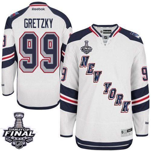 New York Rangers #99 Wayne Gretzky White 2014 Stadium Series With 2014 Stanley Cup Finals Patch NHL Jerseys