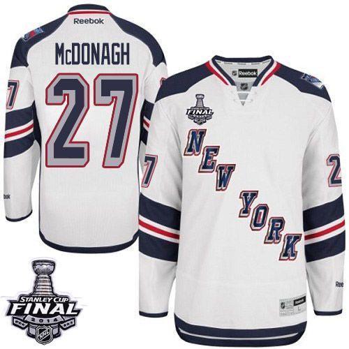 New York Rangers #27 Ryan McDonagh White 2014 Stadium Series With 2014 Stanley Cup Finals Stitched NHL Jerseys