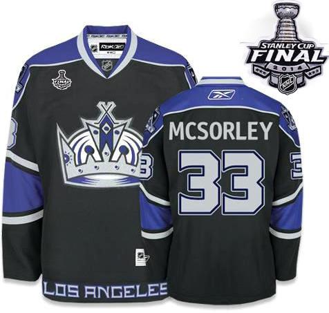 Los Angeles Kings #33 McSorley Black Third 2014 Stanley Cup Finals Stitched NHL Jerseys