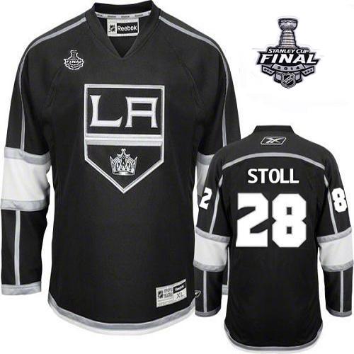 Los Angeles Kings #28 Jarret Stoll Black Home 2014 Stanley Cup Finals Stitched NHL Jerseys