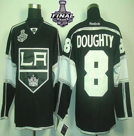 Los Angeles Kings #8 Drew Doughty Black Home 2014 Stanley Cup Finals Stitched NHL Jerseys