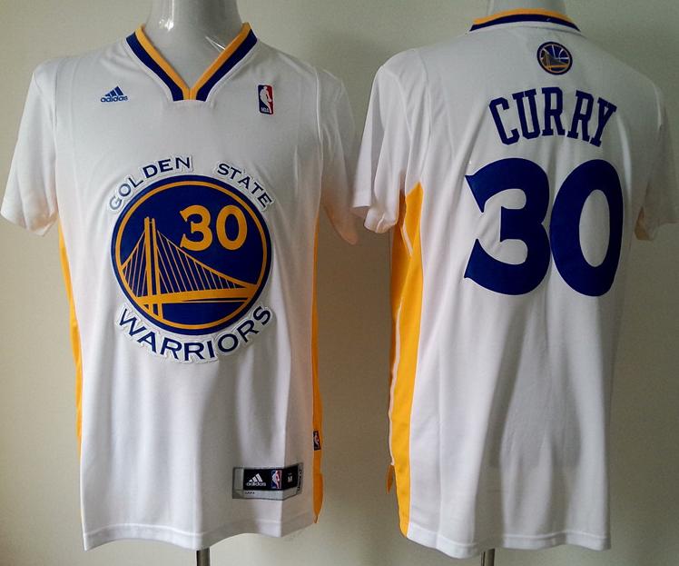 Golden State Warriors 30 Stephen Curry White Revolution 30 Swingman NBA Jersey