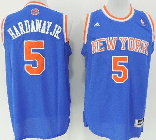 New York Knicks 5 Tim Hardaway Jr Blue Revolution 30 Swingman NBA Jerseys