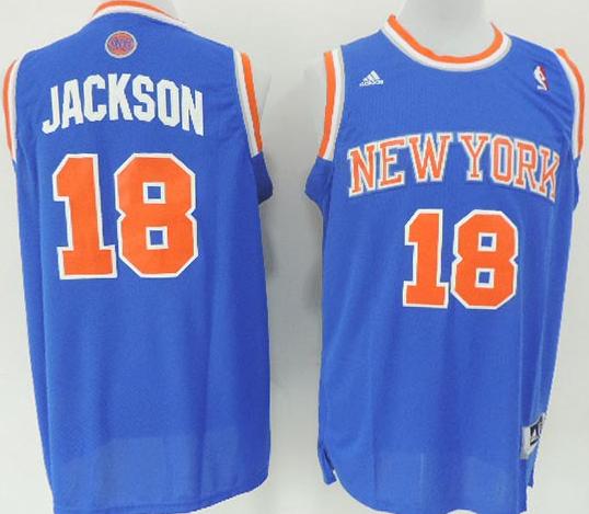 New York Knicks 18 Phil Jackson Blue Revolution 30 Swingman NBA Jerseys