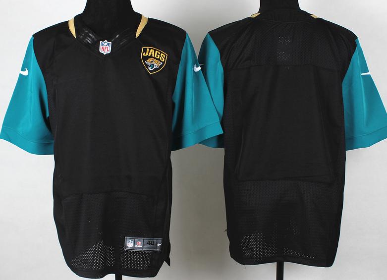 Nike Jacksonville Jaguars Blank Black Elite NFL Jerseys