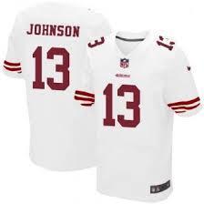 Nike San Francisco 49ers 13 Steve Johnson White Elite NFL Jerseys