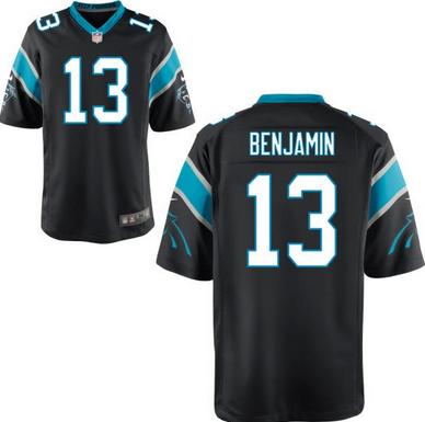 Nike Carolina Panthers 13 Kelvin Benjamin Black Game NFL Jerseys