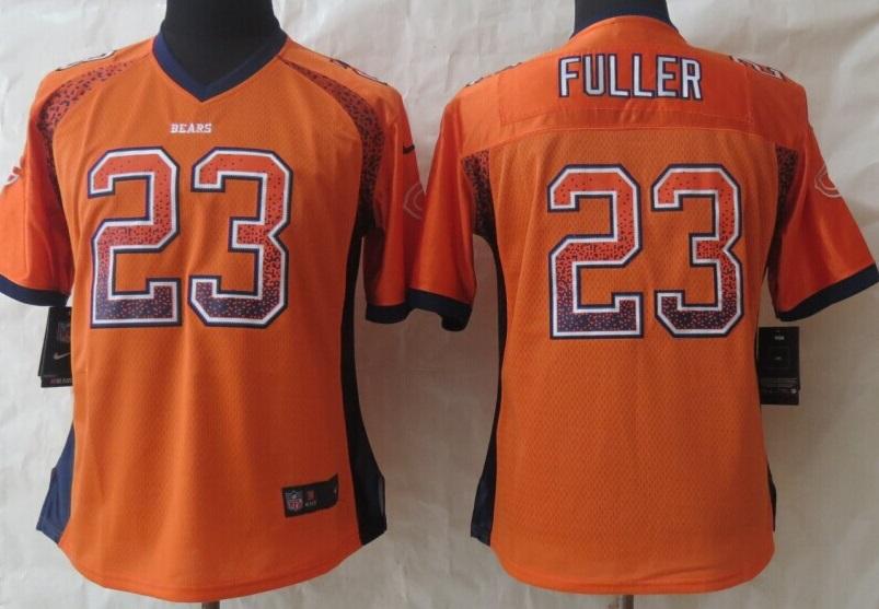 Women Nike Chicago Bears 23 Kyle Fuller Orange Drift Fashion Elite NFL Jerseys