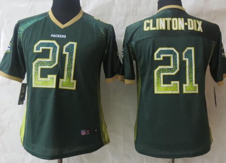 Women Nike Green Bay Packers 21 Ha Ha Clinton-Dix Green Drift Fashion Elite NFL Jerseys