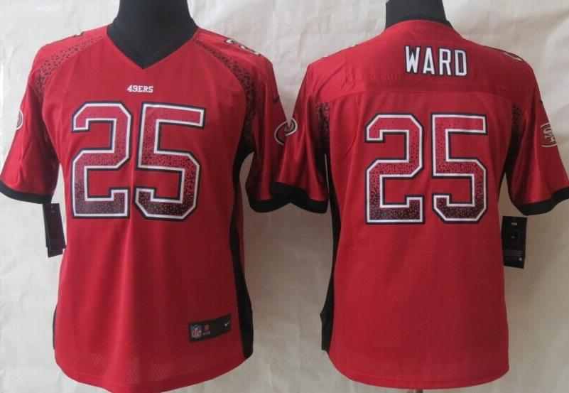 Women Nike San Francisco 49ers 25 Jimmie Ward Red Drift Fashion Elite NFL Jerseys