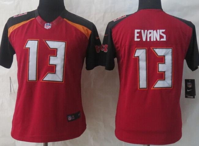 Women Nike Tampa Bay Buccaneers 13 Mike Evans Red Limited NFL Jerseys