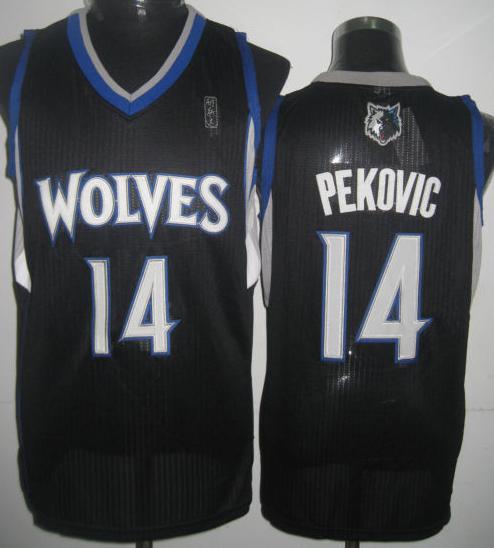 Minnesota Timberwolves 14 Nikola Pekovic Black Revolution 30 NBA Jerseys Minnesota Timberwolves 14 Nikola Pekovic Black Revolution 30 NBA Jerseys