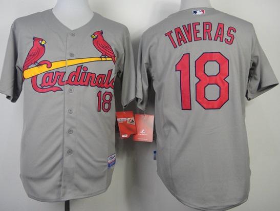 St. Louis Cardinals 18 Oscar Taveras Grey Cool Base MLB Jerseys