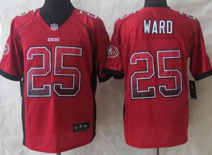 Nike San Francisco 49ers 25 Jimmie Ward Red Drift Fashion Elite NFL Jerseys