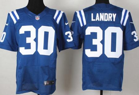 Nike Indianapolis Colts 30 LaRon Landry Blue Elite NFL Jerseys