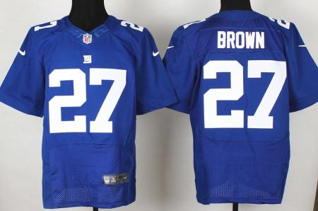 Nike Indianapolis Colts 27 Stevie Brown Blue Elite NFL Jerseys