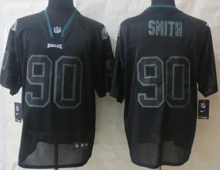 Nike Philadelphia Eagles #90 Marcus Smith Lights Out Black Elite NFL Jerseys