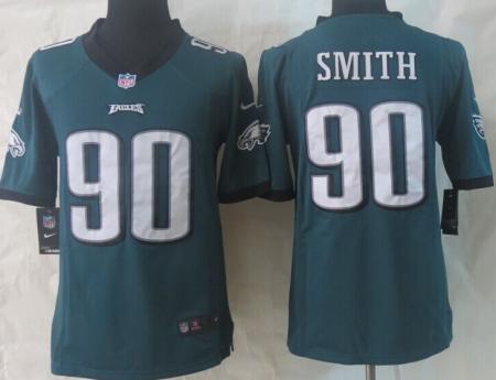 Nike Philadelphia Eagles #90 Marcus Smith Green Limited NFL Jersey