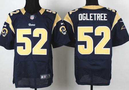Nike St. Louis Rams 52 Alec Ogletree Blue Elite NFL Jerseys
