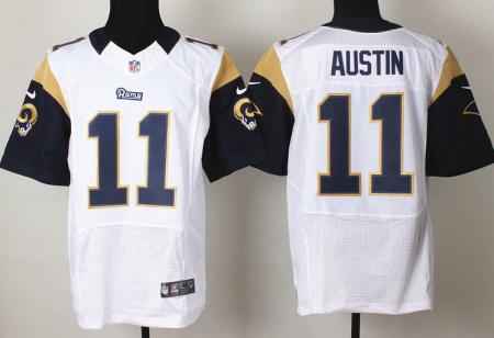 Nike St. Louis Rams 11 Tavon Austin White Elite NFL Jerseys
