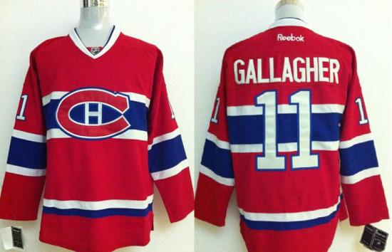 Montreal Canadiens 11 Brendan Gallagher Red NHL Hockey Jerseys