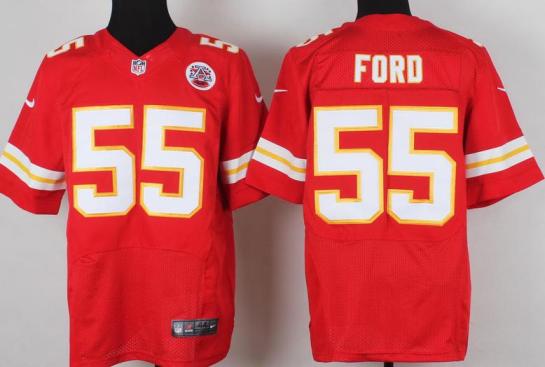 Nike Kansas Chiefs #55 Dee Ford Red Team Color NFL Elite Jerseys