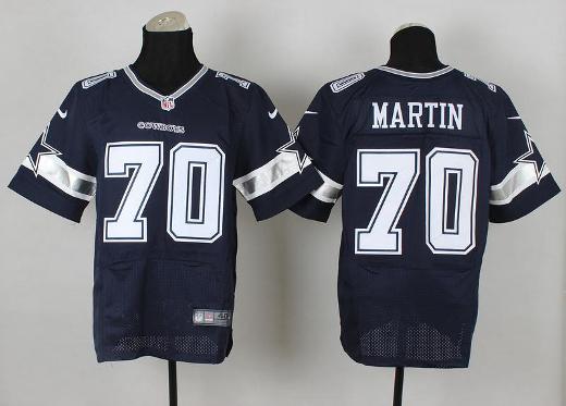 Nike Dallas Cowboys #70 Zack Martin Blue Elite NFL Jerseys