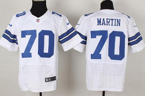 Nike Dallas Cowboys #70 Zack Martin White Elite NFL Jerseys
