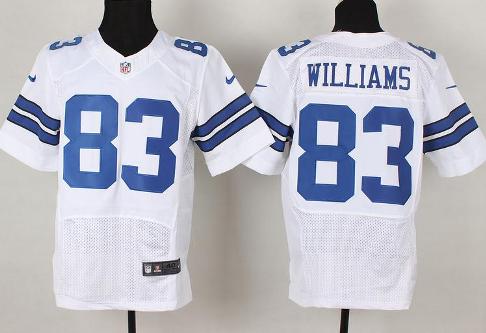 Nike Dallas Cowboys 83 Terrance Williams White Elite NFL Jerseys