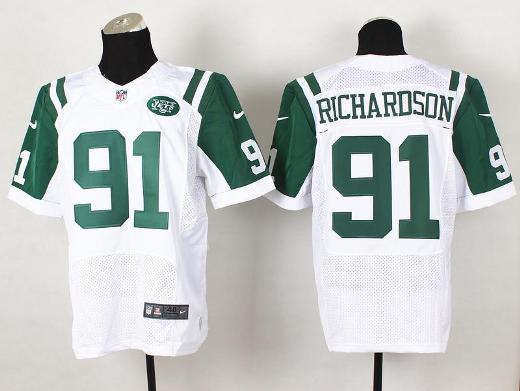 Nike New York Jets 91 Sheldon Richardson White Elite NFL Jerseys