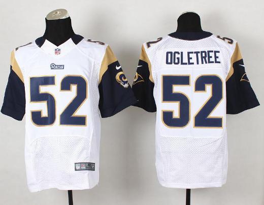 Nike St. Louis Rams #52 Alec Ogletree White Elite NFL Jerseys