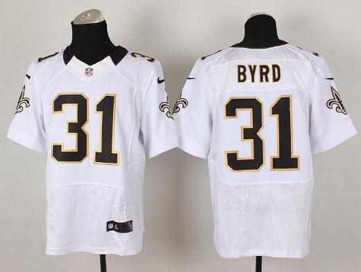 Nike New Orleans Saints 31 Jairus Byrd White Elite NFL Jerseys