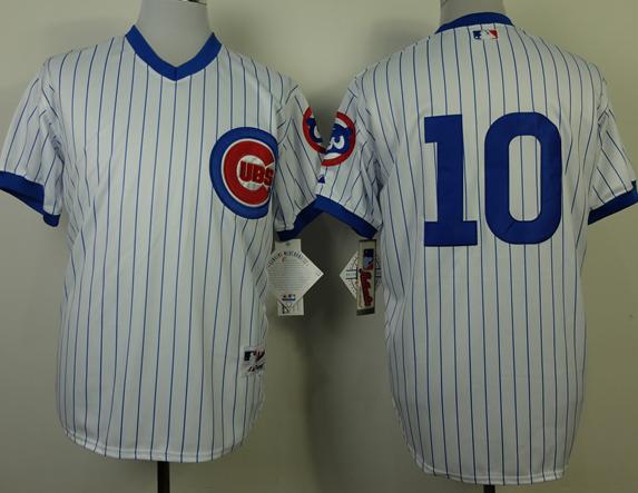Chicago Cubs 10 Ron Santo White 1988 Turn The Clock MLB Jerseys