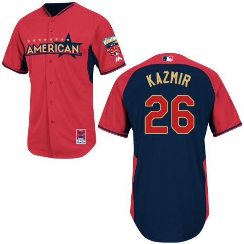 2014 All-Star Game American League Oakland Athletics 26 Scott Kazmir Red Blue MLB Jerseys