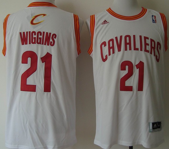 Cleveland Cavaliers 21 Andrew Wiggins White Revolution 30 Swingman NBA Jerseys