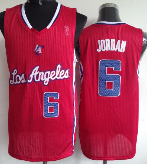 Los Angeles Clippers 6 Deandre Jordan Red Revolution 30 NBA Jerseys