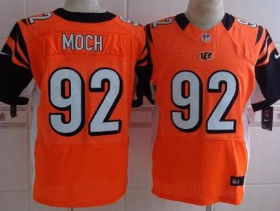 Nike Cincinnati Bengals 92 Dontay Moch Orange Elite NFL Jerseys