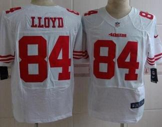 Nike San Francisco 49ers #84 Brandon Lloyd White Elite NFL Jerseys
