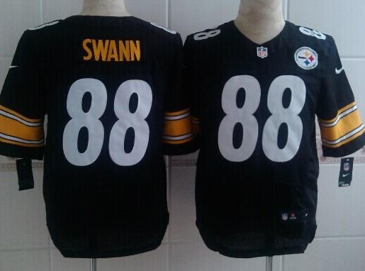 Nike Pittsburgh Steelers #88 Lynn Swann Black Elite NFL Jerseys