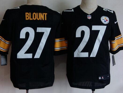 Nike Pittsburgh Steelers 27 LeGarrette Blount Black Elite NFL Jerseys